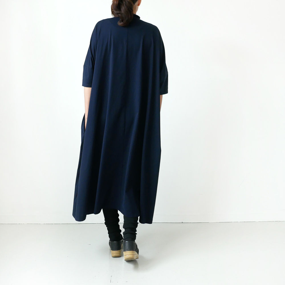 美品！　UNIVERSAL TISSU　ビッグワイド　コットンワンピース UNIVERSAL TISSU トリプルワッシャーリネンコットン Vネック