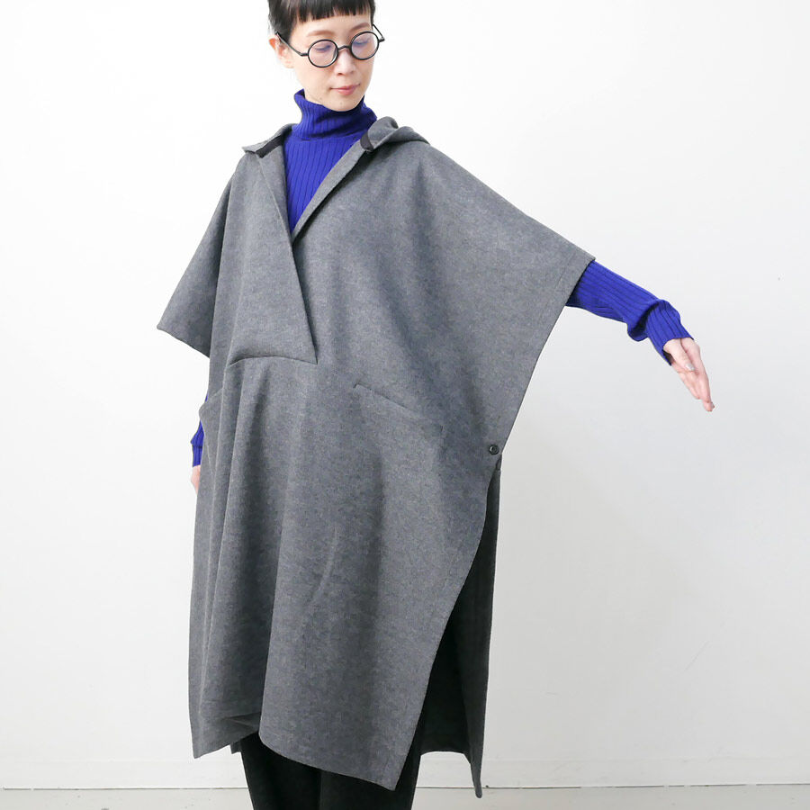 ROPE いやらしい 新品❗ウールジャージパイピングポンチョ ¥47300