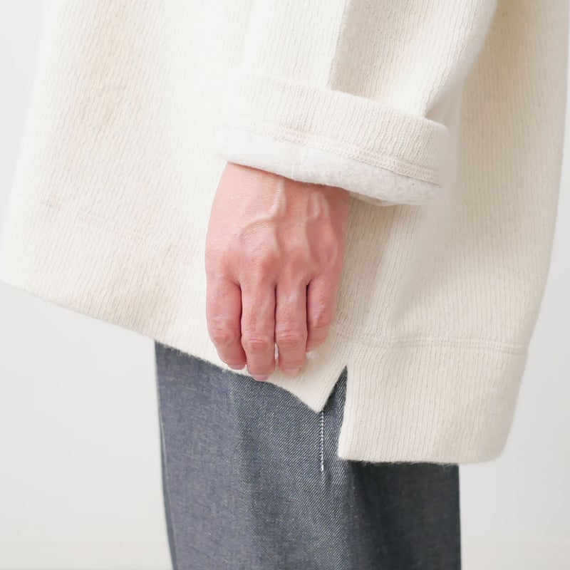 FIRMUM ｜フィルマム｜ウール＆コットン・接結二重編みクルーネック
