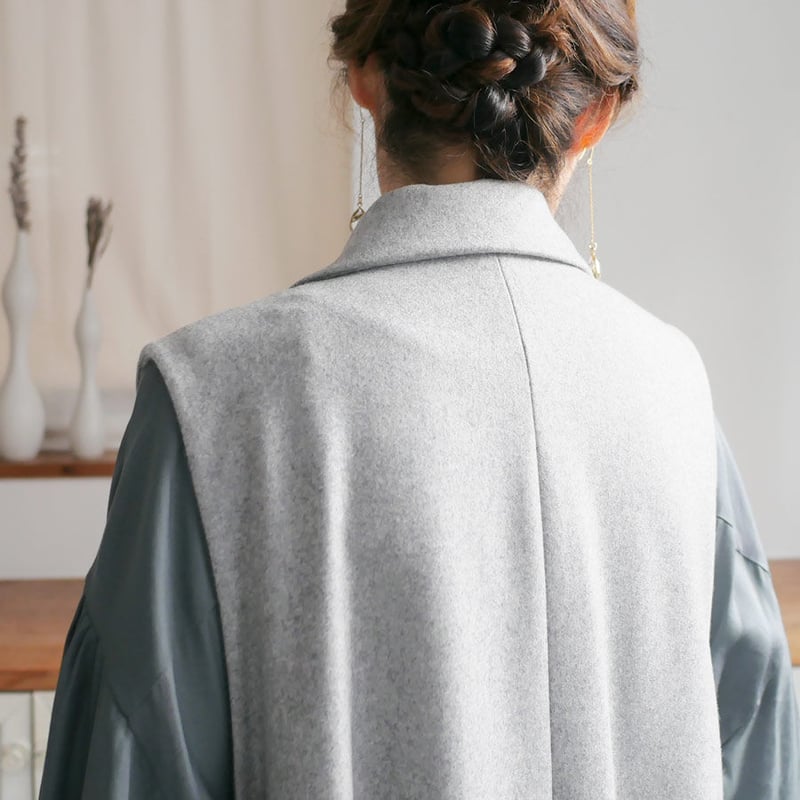 SACRA | サクラ|LIGHT MELTON GILET ライトメルトンジレ SACRA | サクラ|LIGHT MELTON GILET ライトメルトンジレ
