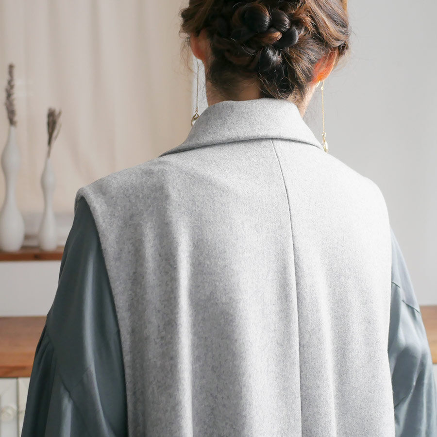 SACRA ｜ サクラ｜LIGHT MELTON GILET ライトメルトンジレ｜122508