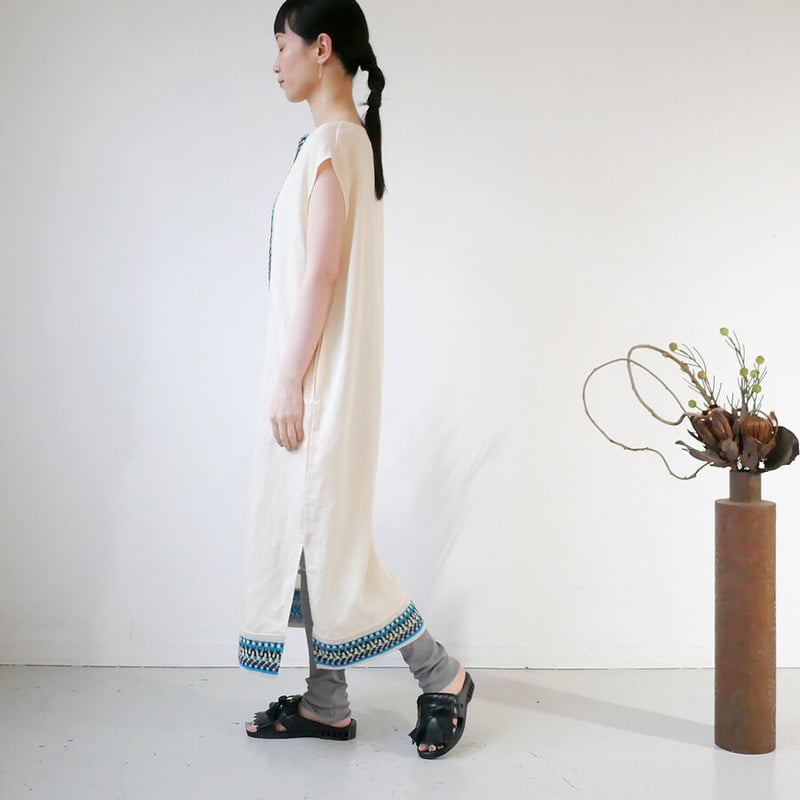 【極美品】COOHEM　コーヘン　ツイードワンピース　日本製　39000円 COOHEM| コーヘン | BOHEMIAN KNIT DETAIL ONE-PIECE｜1