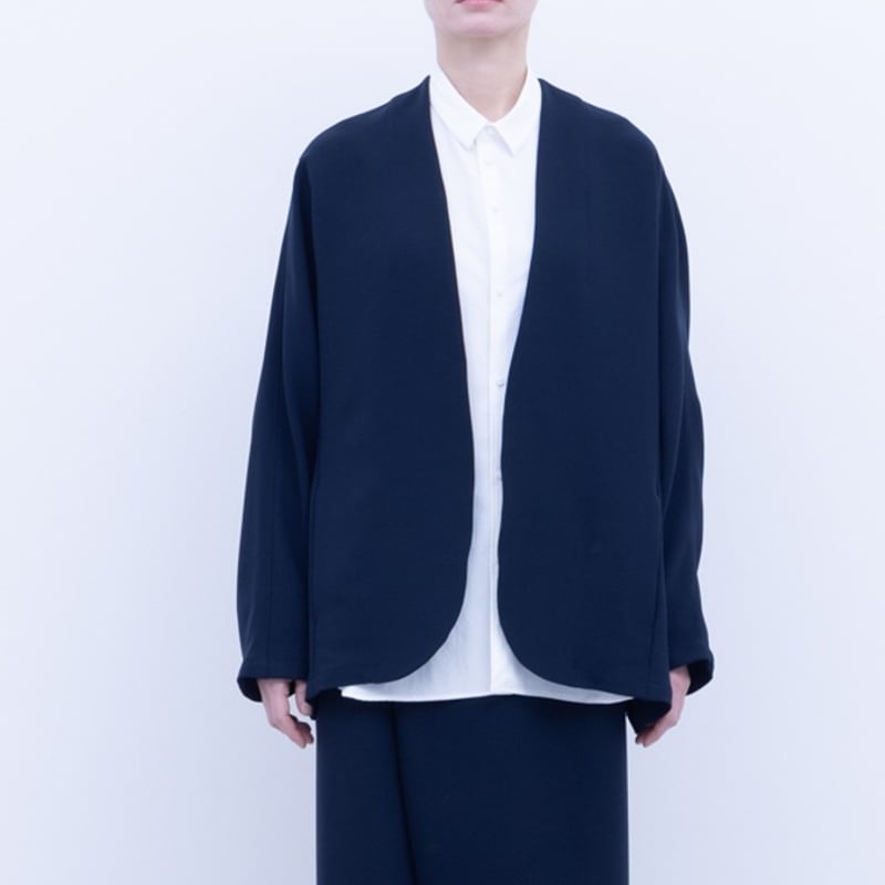 ノーコントロールエアー　ギザコットン×ウールワンボタンジャケット ノーコントロールエアー ギザコットン×ウールワンボタン