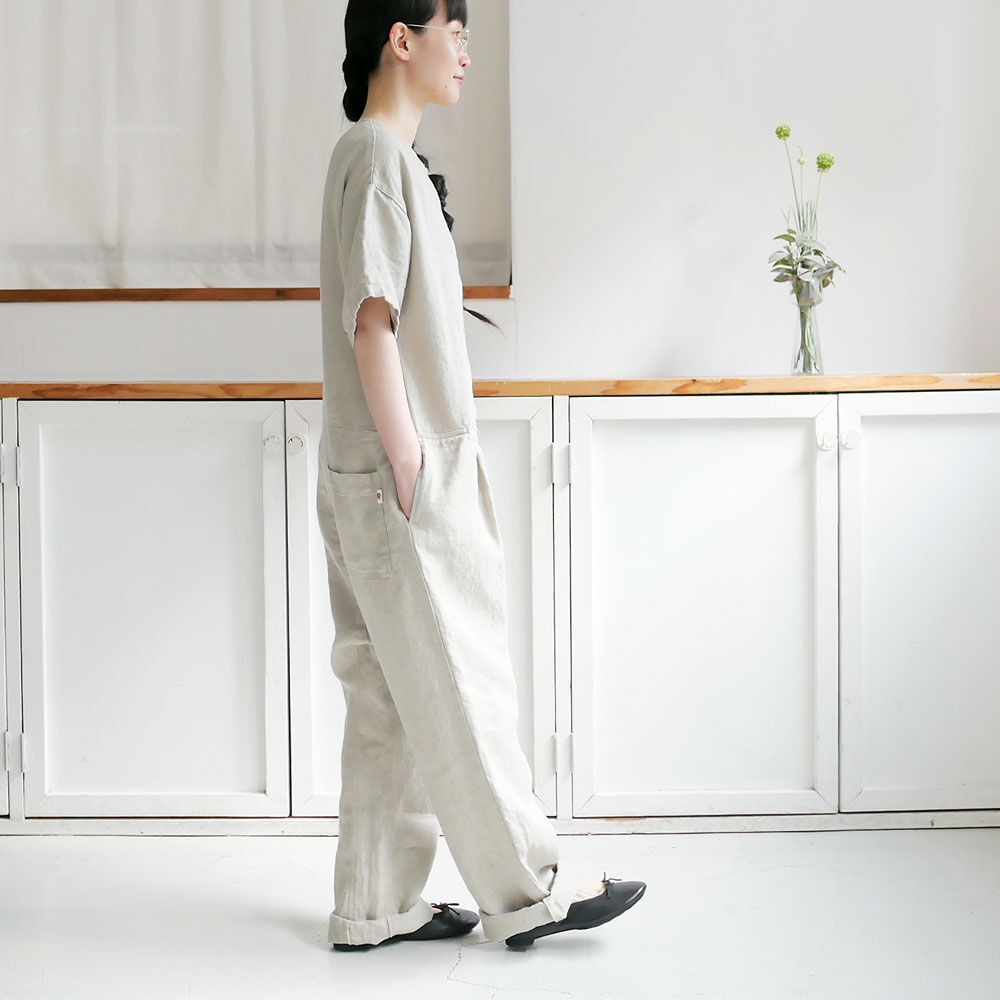 si-si-si comfort リネンコットン　オールインワン　サロペット si-si-si comfort リネンコットン オールインワン サロペット si