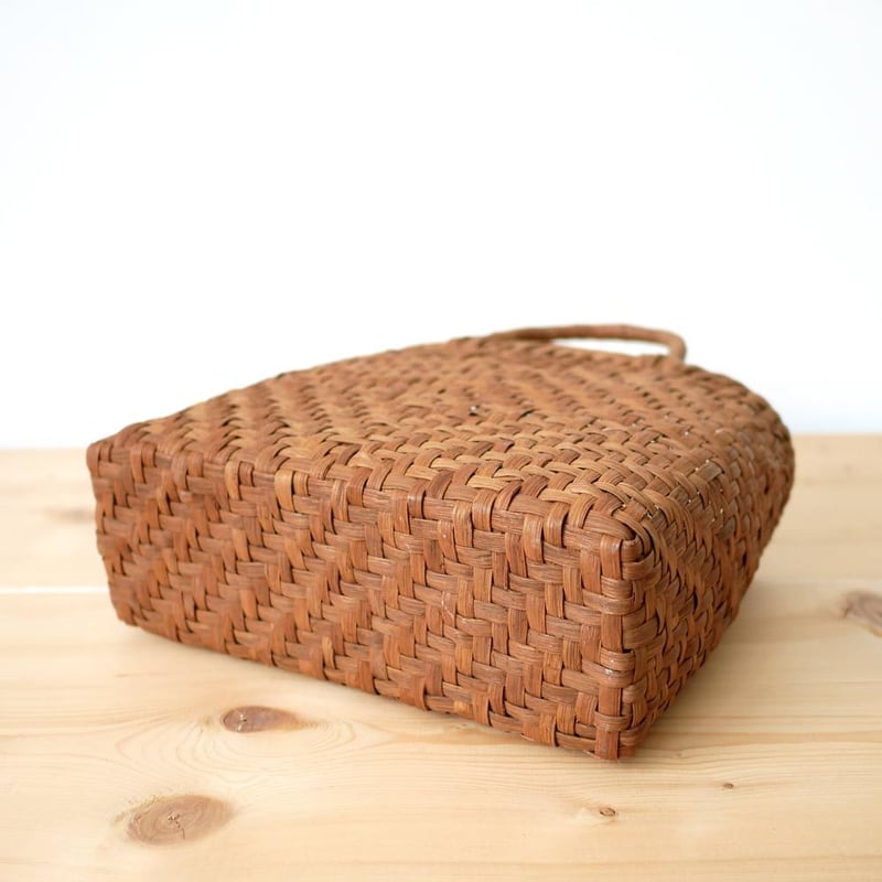 山ぶどう｜山葡萄｜かごバッグ｜やまぶどう籠削丸(小)｜SA-4732