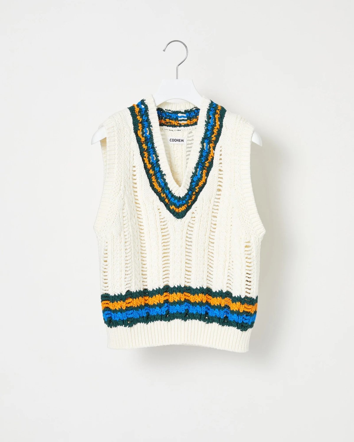 COOHEM| コーヘン | SUKASHI TILDEN KNIT VEST｜11-242-...