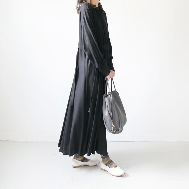 SACRA ｜ サクラ｜TRIACE VINTAGE TWILL OP ギャザーワンピース｜1