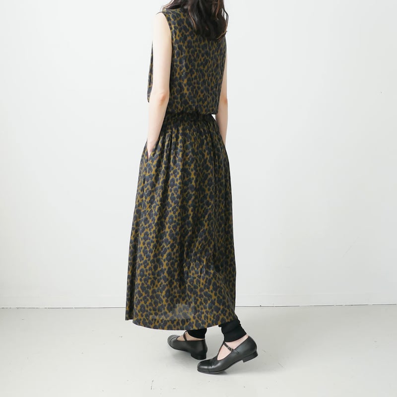 SACRA サクラ｜LEOPARD｜レオパードノースリーブ ワンピース