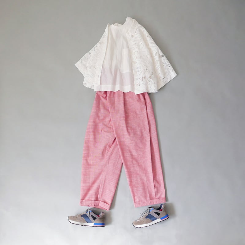 久留米絣　反物からパンツ 久留米絣 反物からパンツ 久留米絣パンツ - SlowSunLife Web SHOP