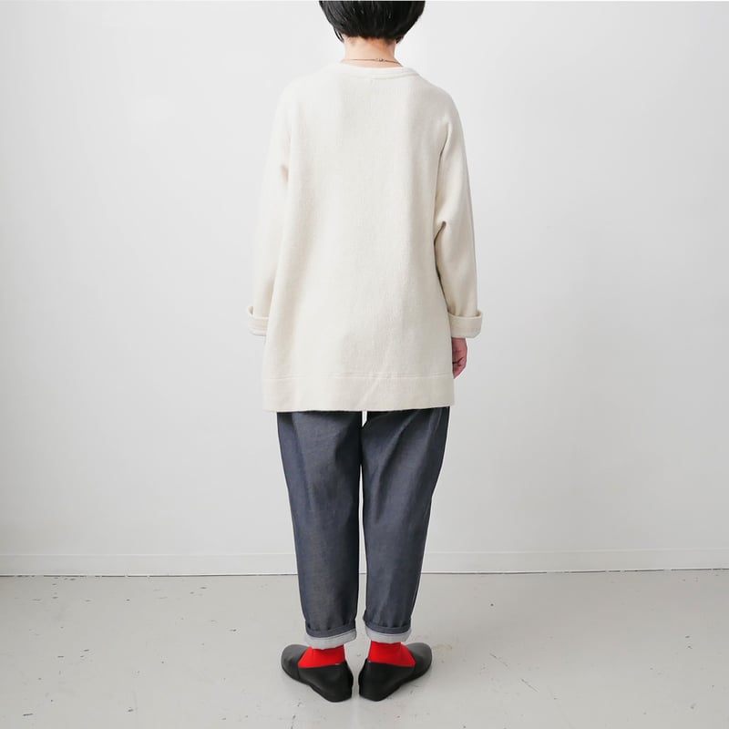 FIRMUM ｜フィルマム｜ウール＆コットン・接結二重編みクルー