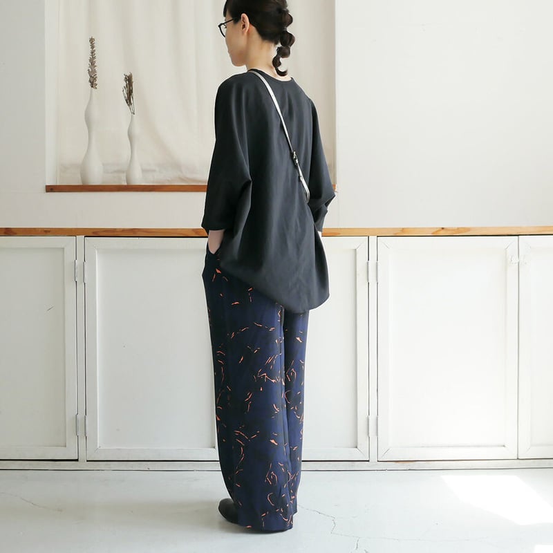 SACRA｜サクラ ｜SHADOW FLOWER PANTS｜シャドウフラワーパンツ