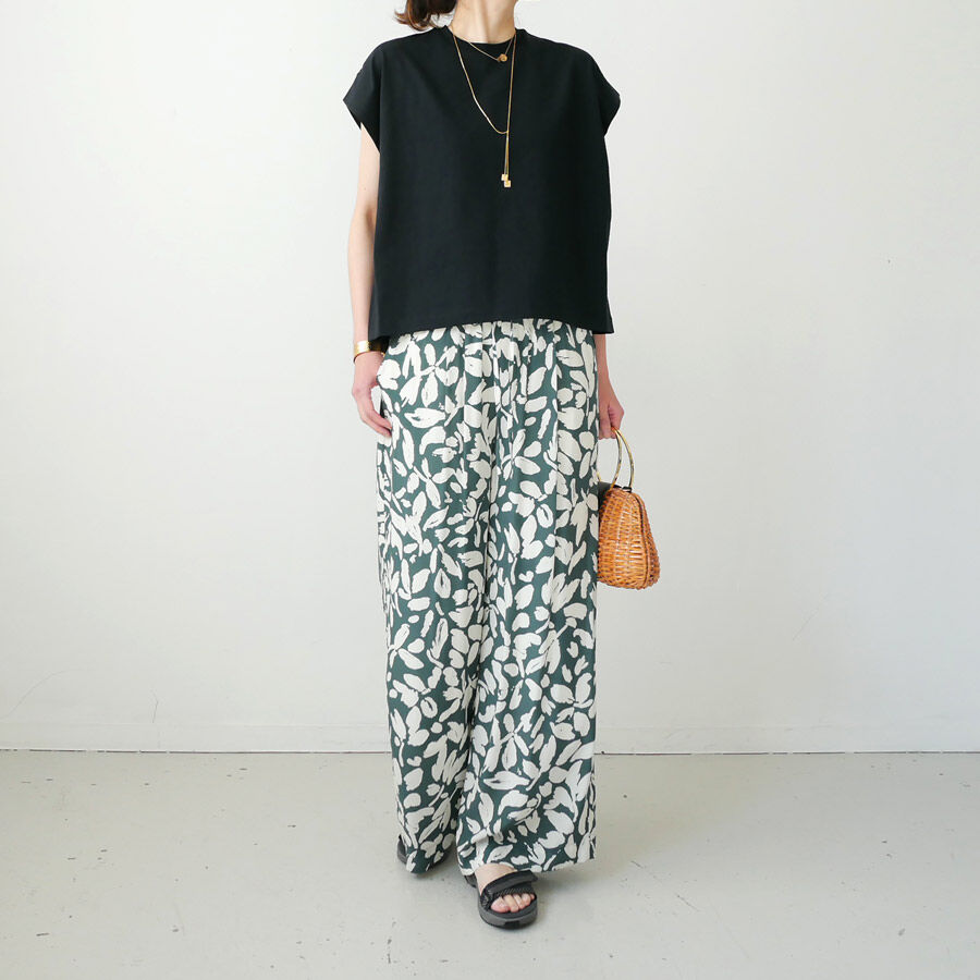 SACRA｜サクラ ｜BILLOW LEAVES PANTS｜ 123209113 ｜ASH  