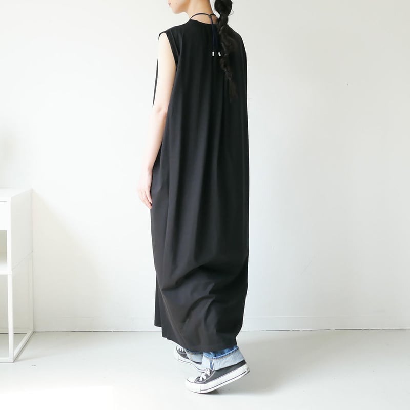 SACRA｜サクラ ｜ビスコースコットンワンピース｜120262021｜BLACK