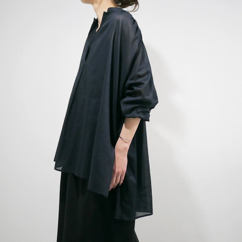 SACRA｜サクラ ｜FINE COTTON LAWN TOP|123118071|NAVY