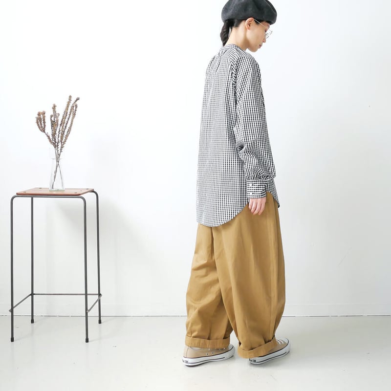 Si-Si-Si - si-si-si  comfort  リネン ストライプフレアブラウス Si-Si-Si comfort｜スースースーコンフォート｜2022-S003L