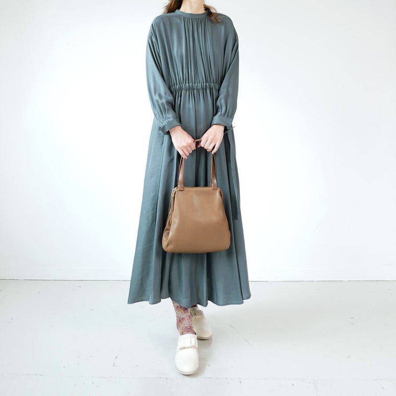 SACRA TRIACE VINTAGE TWILL OP ギャザーワンピース SACRA ｜ サクラ｜TRIACE VINTAGE TWILL OP ギャザーワンピース