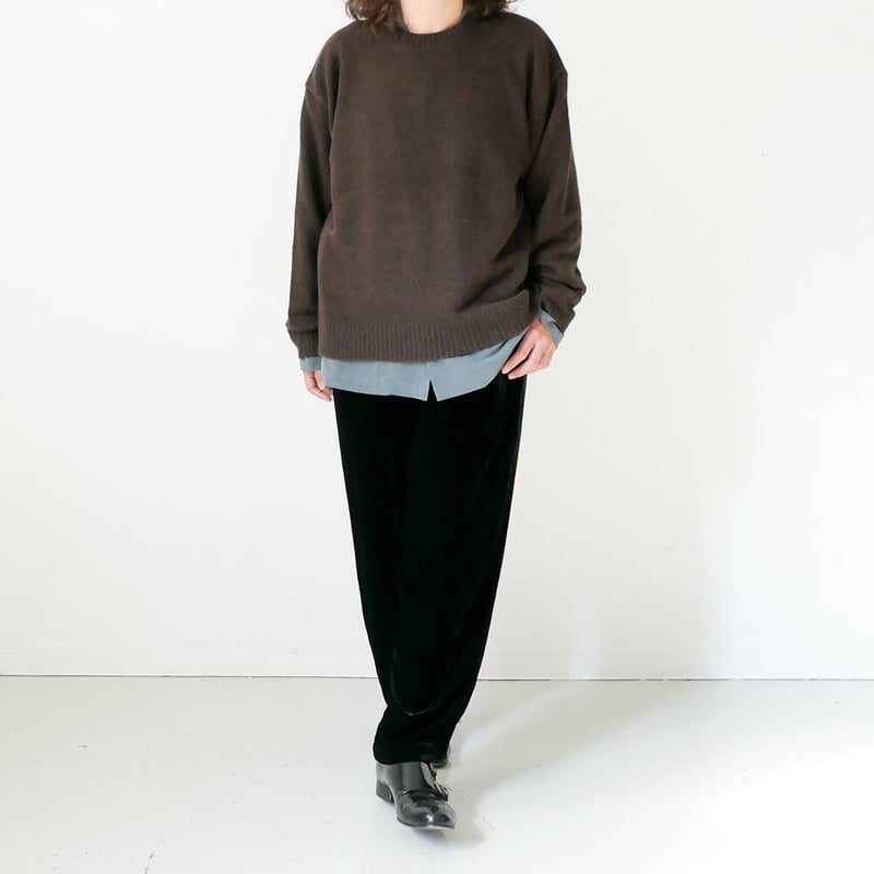 WIRROW｜ウィロウ｜カシミヤセーブルニットプルオーバー ｜4131149-220 