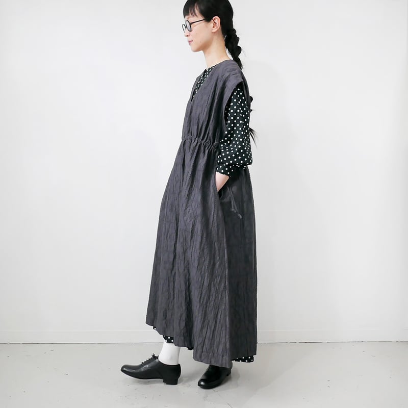 qiri|キリ|cutwork lace jacquard オーバーワンピース |6301OP qiri|キリ|cutwork lace jacquard オーバーワンピース |6301OP