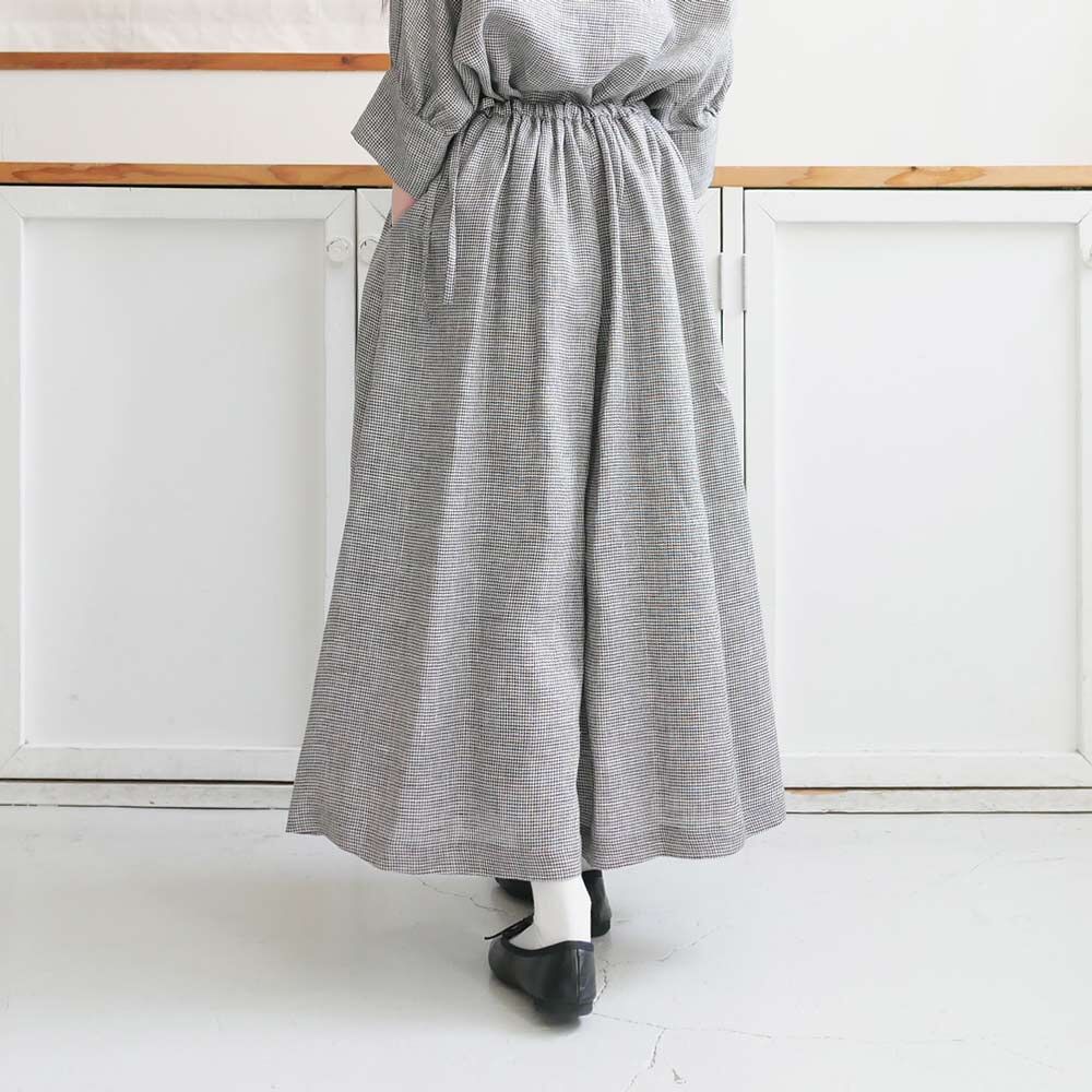 si-si-si リネン千鳥オールインワン