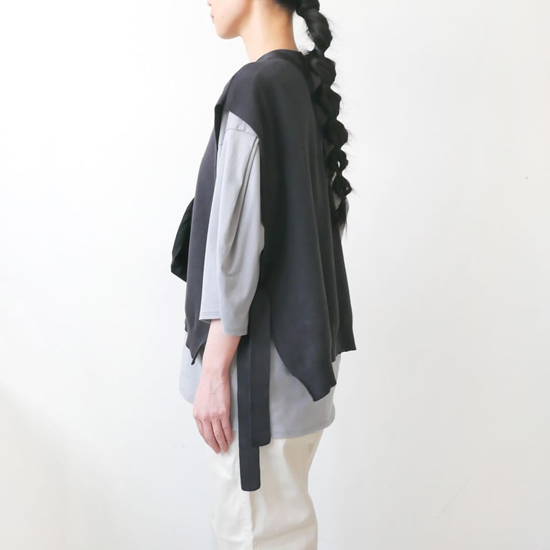 BUNT｜バント｜Fine Cotton Tape Knit Vest ニットベスト｜20ss