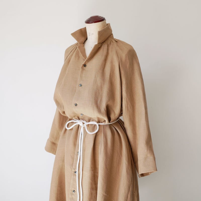 THE FACTORY ｜ザ・ファクトリー ｜Linen Dobby Gather Coat ...