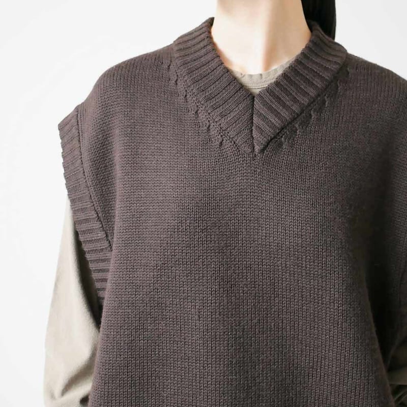 tumugu:（ツムグ） | ロービングローゲージハンドニット 2wayベスト