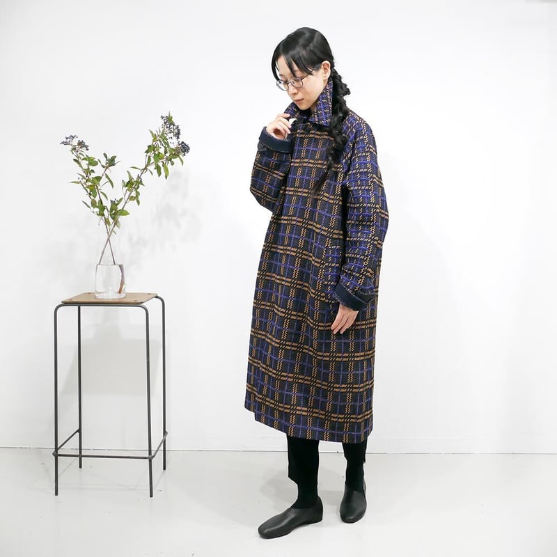 70's Tweed Check Coat チェック コート COOHEM| コーヘン | RETRO CHECK TWEED COAT ｜レトロチェック