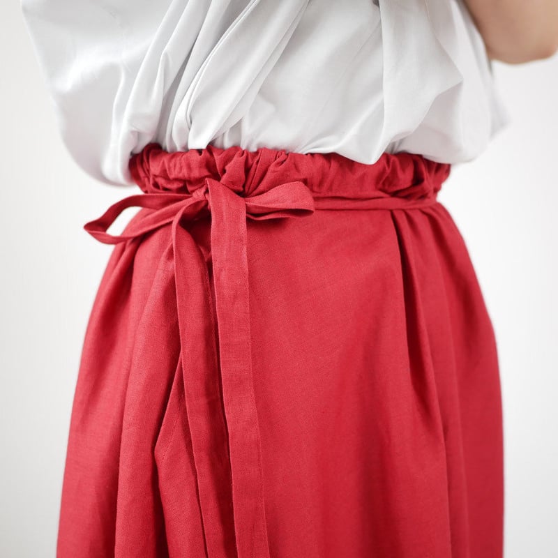 THE FACTORY リボンワンピース THE FACTORY ザ・ファクトリー ｜リボンワンピース｜TF19SS｜RED