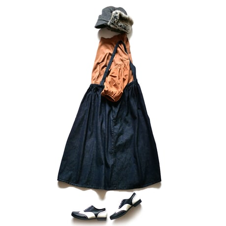 Si-Si-Si comfort｜スースースーコンフォート｜コットンデニムジャンパースカート ｜17-AW008D