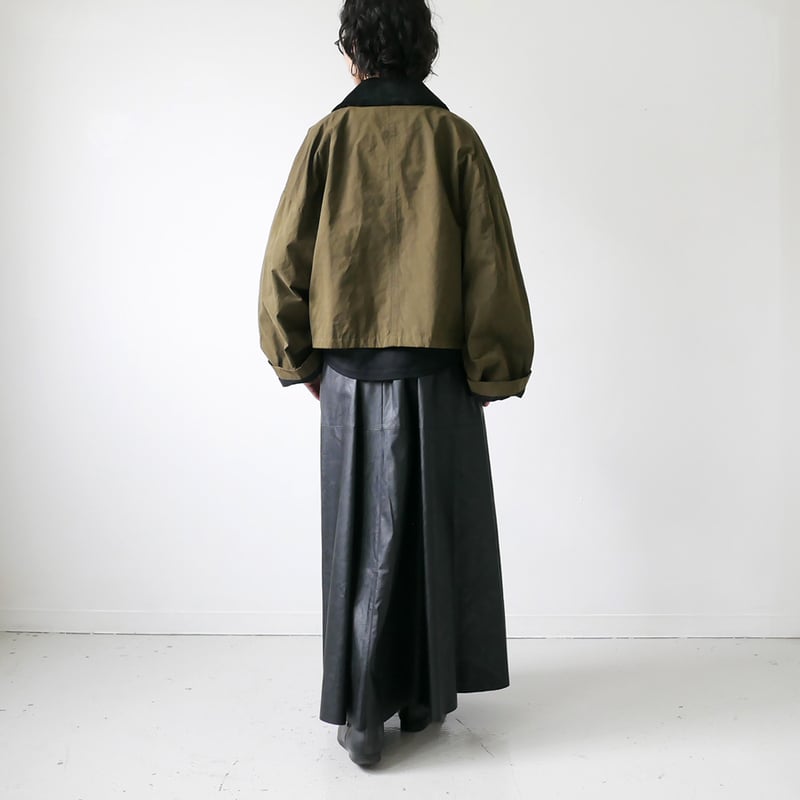 SACRA｜サクラ ｜WAXED HIGH DENSITY CLOTH SHORT JACKE