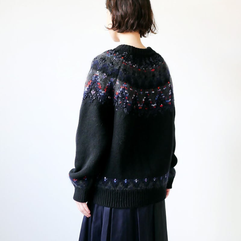 COOHEM| コーヘン | MOHAIR NORDIC KNIT P/O｜モヘアノルディック