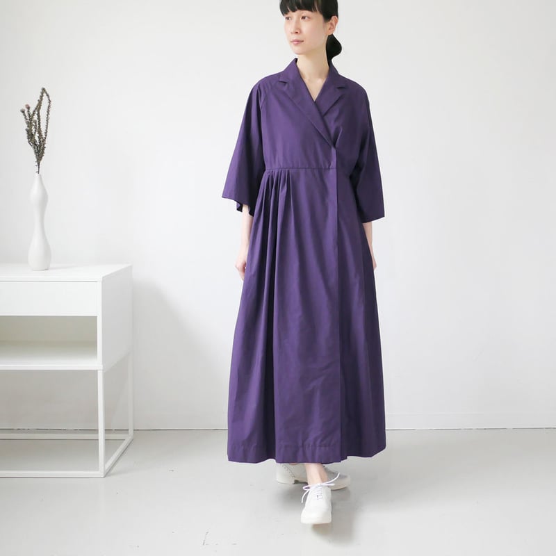 ito fukuoka purpleワンピース THE FACTORY ｜ザ・ファクトリー ｜タイプライター テーラードカラー
