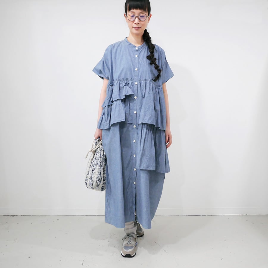 美品✨ dahl'ia ダリア フリル ティアードワンピース dahl'ia | ダリア |ティアードラッフルワンピース｜INDIGO｜DOP-230FC