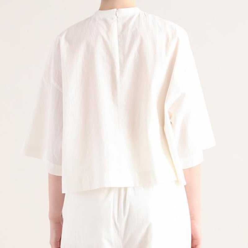 SACRA サクラ HIGH COUNT COTTON TUMBLE OP SACRA｜サクラ ｜H.COUNT COTTON TUMBLE CROPPED TOP｜OF