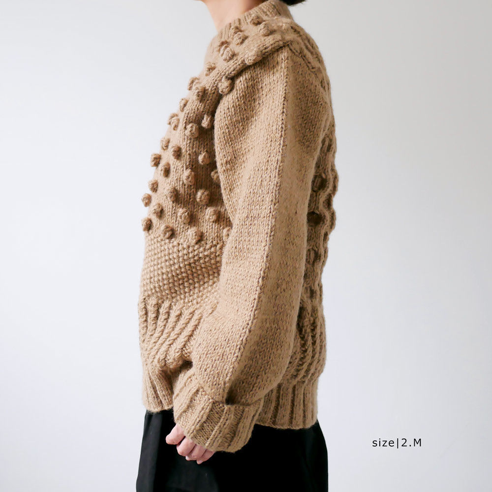 HARVESTY ネイビー ウールセーター A51803 HARVESTY｜ハーベスティ