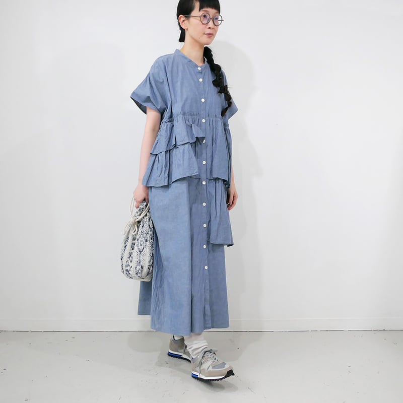 dahl'ia | ダリア |ティアードラッフルワンピース｜INDIGO｜DOP-230FC