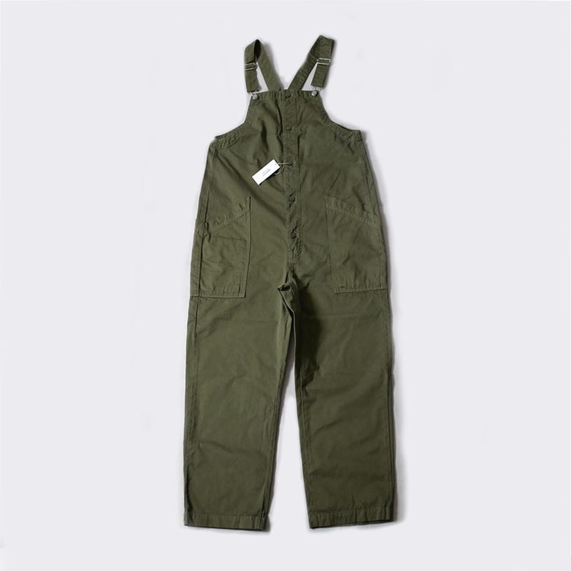 HARVESTY オリーブグリーン サロペット HARVESTY｜ハーベスティ | CHINO CLOTH OVERALLS チノ オーバーオ