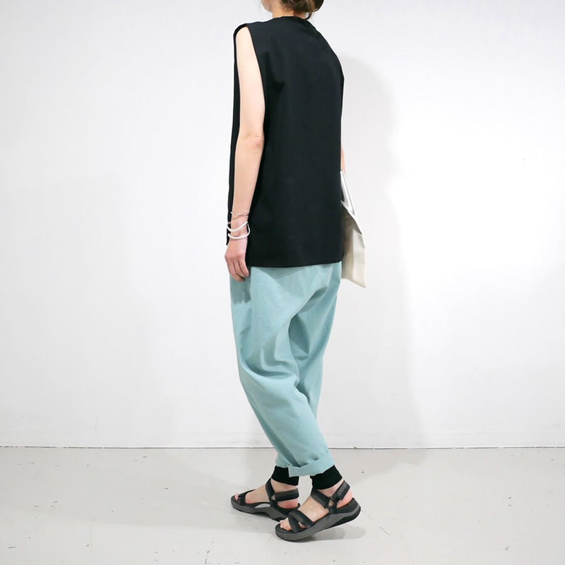 SACRA｜サクラ ｜PREMIUM COTTON TOP|123147091|BLACK |