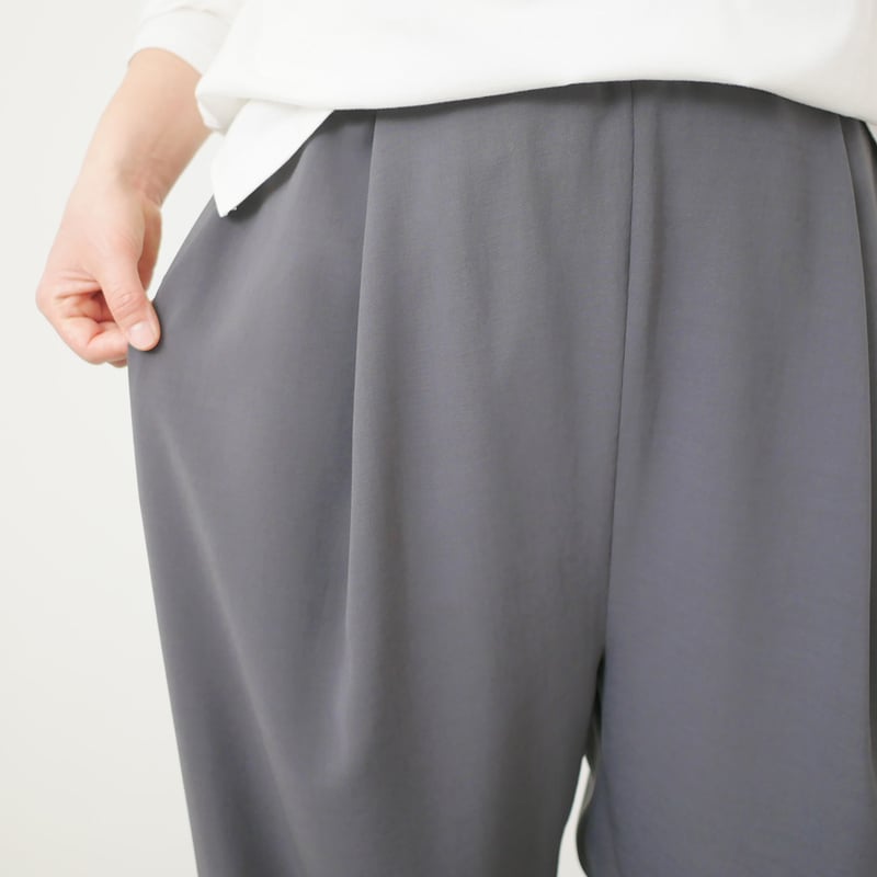 NO CONTROL AIR　ワイド サルエル ガウチョパンツ 白 NO CONTROL AIR / ノーコントロールエアー タックワイドサルエルパンツ