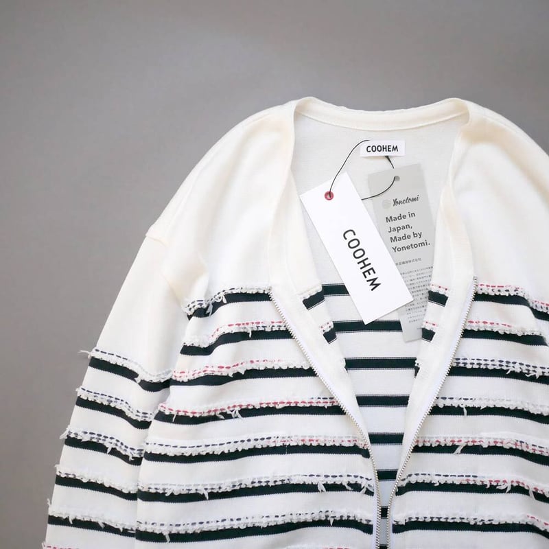 COOHEM| コーヘン | WOMEN_MARINE TWEEDY KNIT CARDIGA