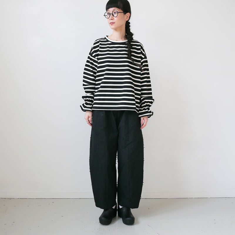 MARMARI|マルマリ |Border pollover|BLACK/WHITE | GOU MARMARI|マルマリ |Border pollover|BLACK/WHITE | GOU