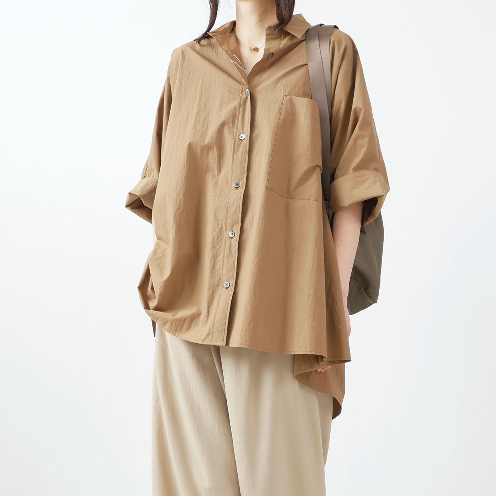 SACRA サクラ ウォッシュド タイプライター ワンピース ３８ コットン fit=scale-down,w=1200