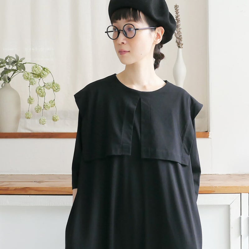 siro de labonte ｜シロラボンテ｜ワイドカラー マキシワンピース