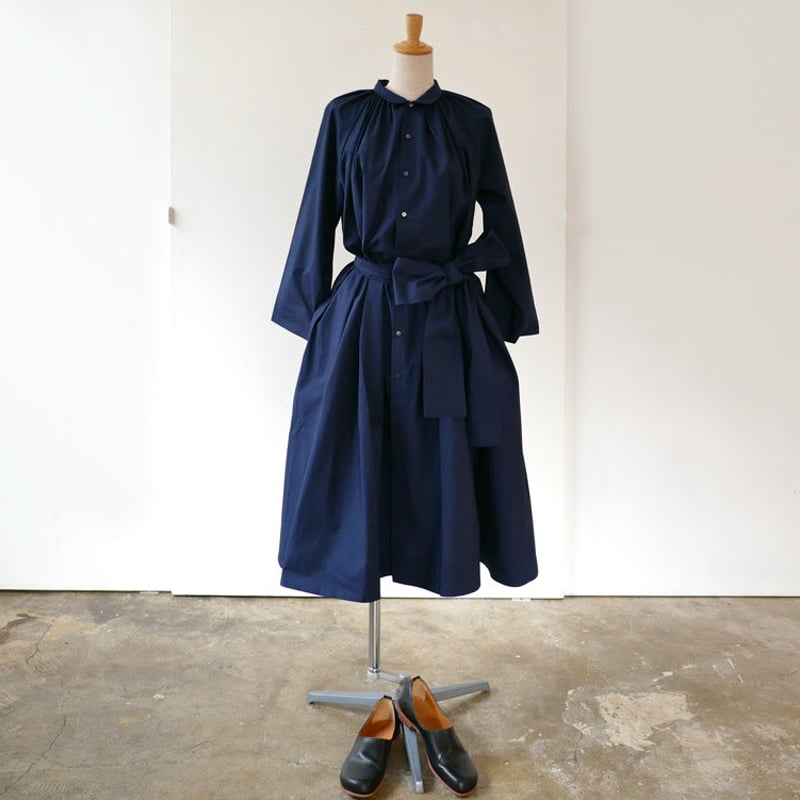 THE FACTORY ザ・ファクトリー ポプリン ギャザーワンピース TF17SS