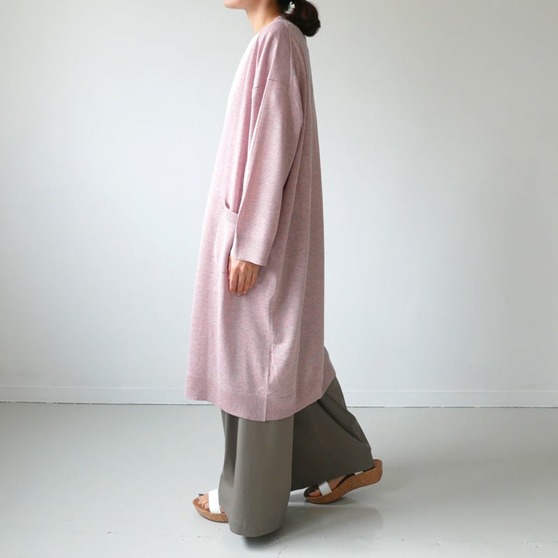 SACRA｜ サクラ ｜ MIX COLOR YARN ロングカーディガン｜RED｜1182