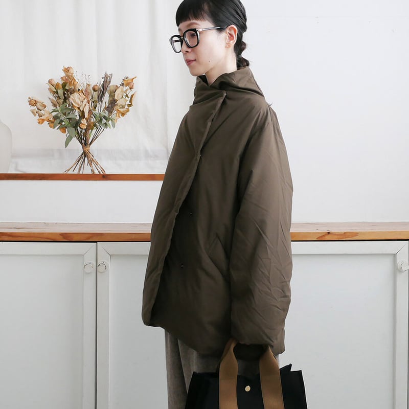 【美品】 THE LOFT LABO ザ ロフトラボ ダウンジャケット オリーブ The Loft Labo｜ロフトラボ｜ スクエアダウンジャケット｜VOBB