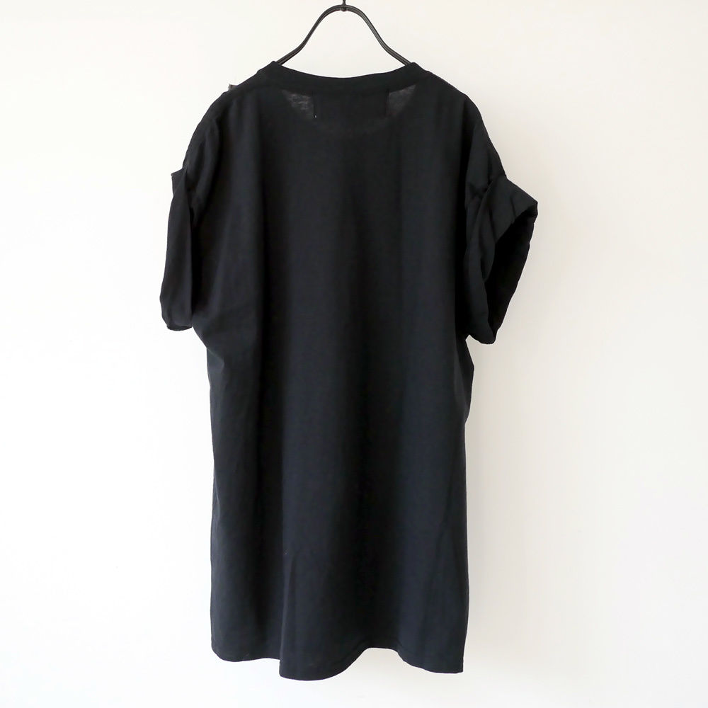 美品！dahl'ia ダリア キュプラフリルデコレーションリメイクTシャツ　黒 楽天市場】dahl'ia(ダリア) キュプラフリルデコレーション