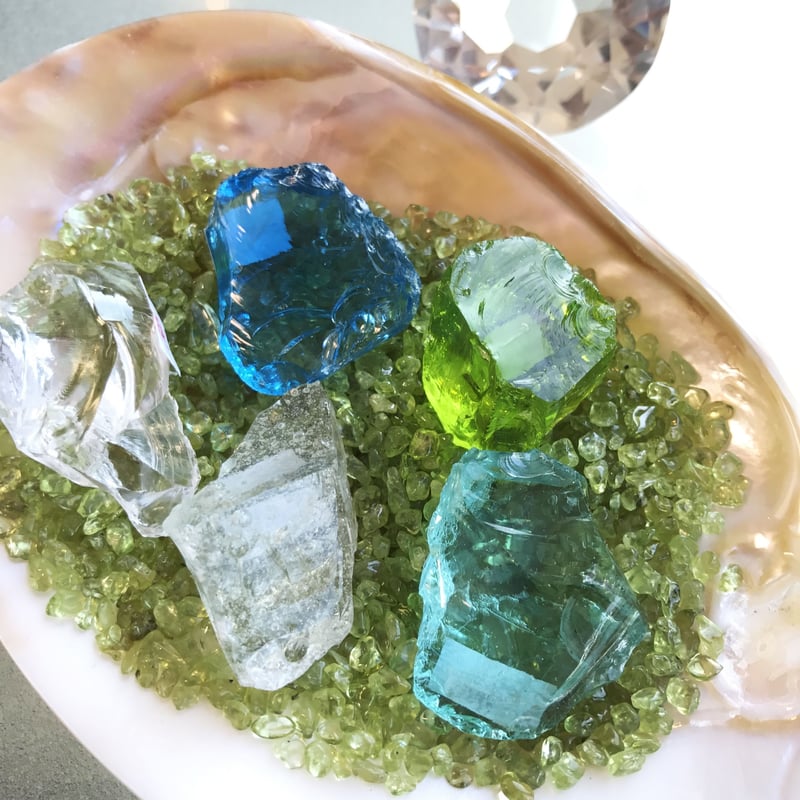 インドネシア産アンダラクリスタル オーシャンブルー