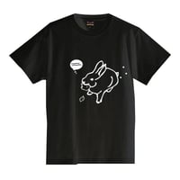 ウサギＴシャツ　Tシャツ【ブラック】