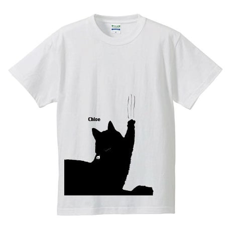 スタッフのネコ　Tシャツ【ホワイト】